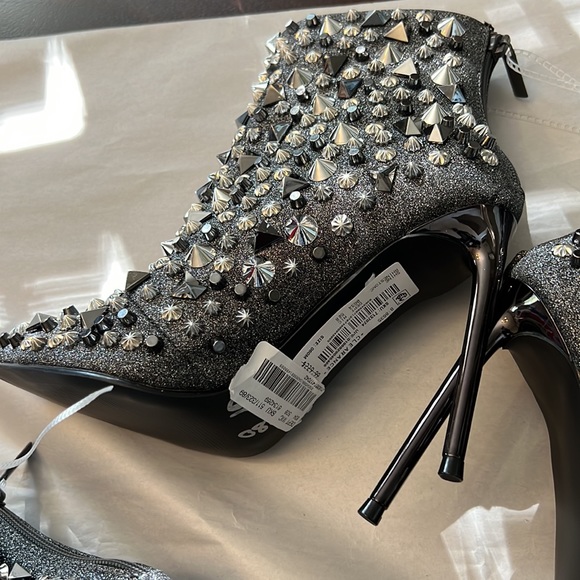 Steve Madden Shine Rhinestone Embellished Booties - Picture 13 of 14